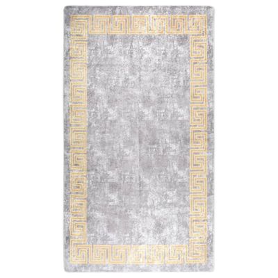 VidaXL Vloerkleed wasbaar anti-slip 190x300 cm grijs