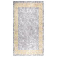 VidaXL Vloerkleed wasbaar anti-slip 190x300 cm grijs