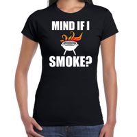 Barbecue cadeau shirt Mind if I smoke zwart voor dames - bbq shirts 2XL  -