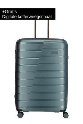Travelite Air Base Koffer 77cm ICEBLAU METALLIC