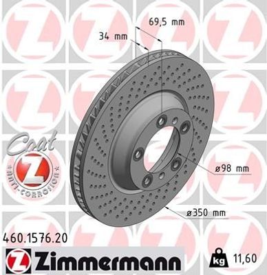 Remschijf Coat Z 460157720