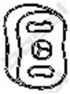 Aanslagrubber, demper 255024