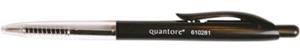 Quantore balpen drukknop zwart medium