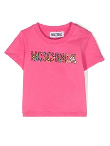 Moschino Kids t-shirt à logo imprimé - Rose