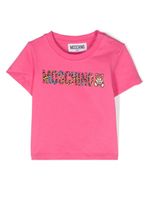 Moschino Kids t-shirt à logo imprimé - Rose