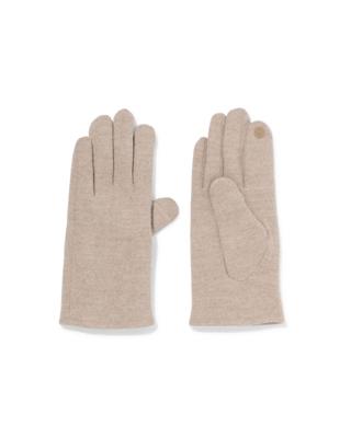 HEMA Dames touchscreen handschoenen met wol taupe (taupe)