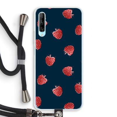 Framboosjes: Huawei P Smart Pro Transparant Hoesje met koord