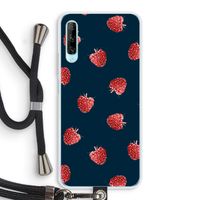 Framboosjes: Huawei P Smart Pro Transparant Hoesje met koord Framboosjes: Huawei P Smart Pro Transparant Hoesje met koord