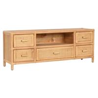 Tv-meubel Home ESPRIT Lichtbruin 120 x 30 x 45 cm