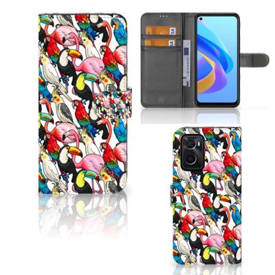OPPO A76 | A96 | Telefoonhoesje | Met pasjeshouder | Birds
