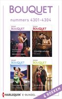 Bouquet e-bundel nummers 4301 - 4304 - Michelle Smart, Andie Brock, Natalie Anderson, Kelly Hunter - ebook