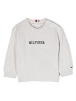 Tommy Hilfiger Junior sweat à logo brodé - Gris - thumbnail