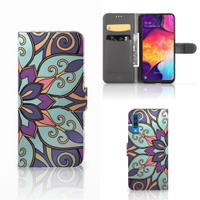 Samsung Galaxy A50 Hoesje Purple Flower