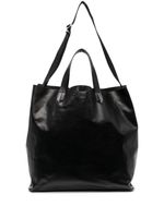 Jil Sander wrinkled-effect tote bag - Noir