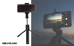 Soundlogic Selfie Stick Tripod Zwart - 60cm