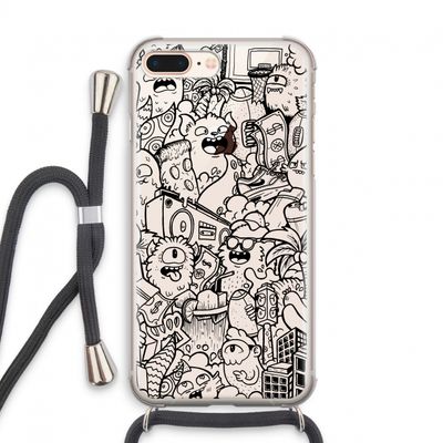 Vexx Black City : iPhone 7 PLUS Transparant Hoesje met koord