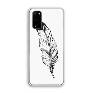 Pluim: Samsung Galaxy S20 Transparant Hoesje