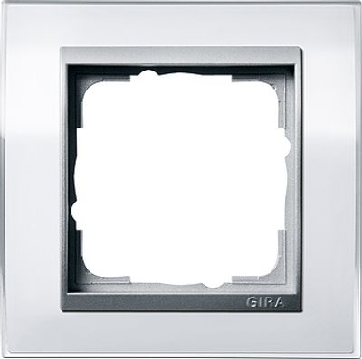 Gira Event Clear Zuiverwit / Aluminum 1-voudig