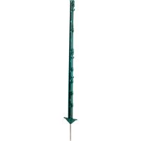 Patura kunststof paal groen 105cm met 7 draad- en 2 cordhouders en dubbele trede 10st - thumbnail