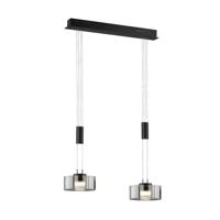 Fischer & Honsel 2-lichts hanglampLavin zwart - 61095 Fischer & Honsel 2-lichts hanglampLavin zwart - 61095