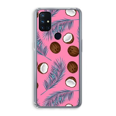 Kokosnoot roze: OnePlus Nord N10 5G Transparant Hoesje
