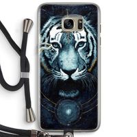 Darkness Tiger: Samsung Galaxy S7 Edge Transparant Hoesje met koord Darkness Tiger: Samsung Galaxy S7 Edge Transparant Hoesje met koord