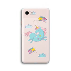 Vliegende eenhoorn: Google Pixel 3 XL Transparant Hoesje
