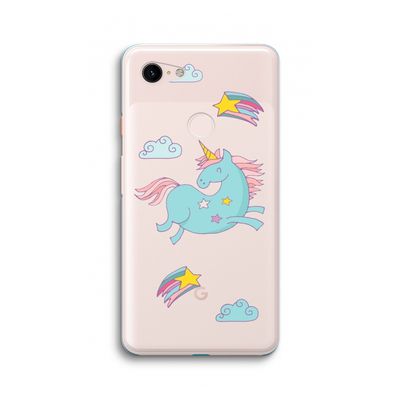 Vliegende eenhoorn: Google Pixel 3 XL Transparant Hoesje