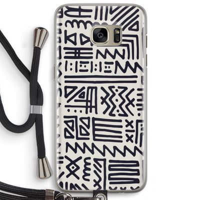 Marrakech print: Samsung Galaxy S7 Edge Transparant Hoesje met koord
