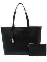 Michael Michael Kors sac cabas en cuir Eliza XL à plaque logo - Noir - thumbnail