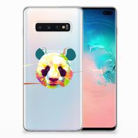 Samsung Galaxy S10 Plus Telefoonhoesje met Naam Panda Color - thumbnail