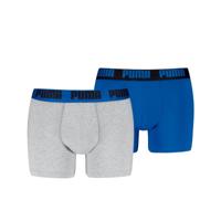 Puma Boxershorts Everyday Basic 2-pack Light Grey Melange / Blue-M