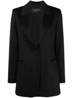 Fabiana Filippi blazer à simple boutonnage - Noir