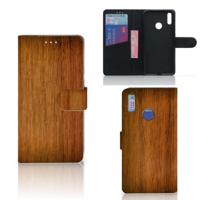 Huawei Y7 (2019) | Book Style Case | Donker Hout