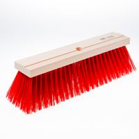 Straatbezem rood pvc 40cm - thumbnail