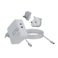 XtormGaN-Ultra Travel Charger 67W USB-C PD incl. Cable Oplader Wit