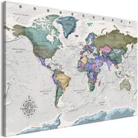 Schilderij - Wereldkaart , Bestemming van de Wereld II
