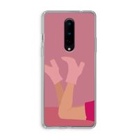 Pink boots: OnePlus 8 Transparant Hoesje Pink boots: OnePlus 8 Transparant Hoesje