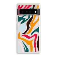 Colored Zebra: Google Pixel 6 Pro Transparant Hoesje