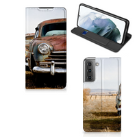 Samsung Galaxy S21 FE Stand Case Vintage Auto - thumbnail