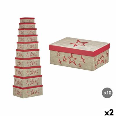 Decoratieve Doos Pincello 67 Roze Karton (2 Stuks)
