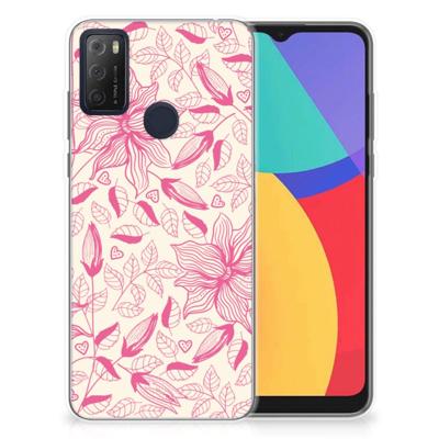 Alcatel 1S (2021) | TPU Case | Pink Flowers