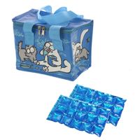 Kleine koeltas voor lunch Simons Cat print met 2 stuks flexibele koelelementen