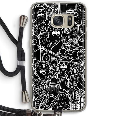 Vexx Black City : Samsung Galaxy S7 Transparant Hoesje met koord