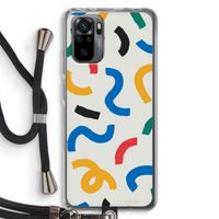 Illustratieve pop 2: Xiaomi Redmi Note 10 Pro Transparant Hoesje met koord