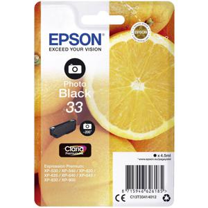 Epson Inktcartridge T3341, 33 Origineel Foto zwart C13T33414012