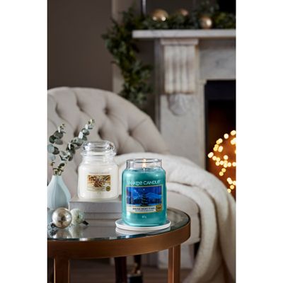 Yankee Candle Winter Night Stars kaars Rond Amber, Muskus, Witte muskus Blauw 1 stuk(s) Yankee Candle Winter Night Stars kaars Rond Amber, Muskus, Witte muskus Blauw 1 stuk(s)