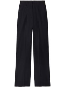 Off-White wool straight-leg trousers - Noir