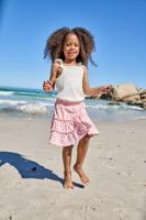 Meisjes rok short van jersey lichtroze