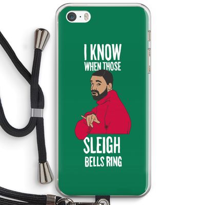 Sleigh Bells Ring: iPhone 5 / 5S / SE Transparant Hoesje met koord